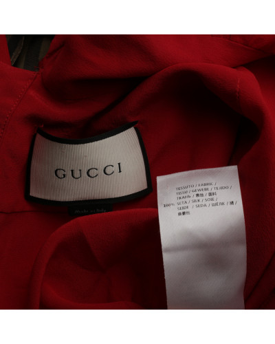 Gucci Ubranie czerwona koszula z falbanami