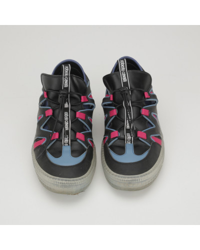 Roberto Cavalli Buty czarno niebieskie