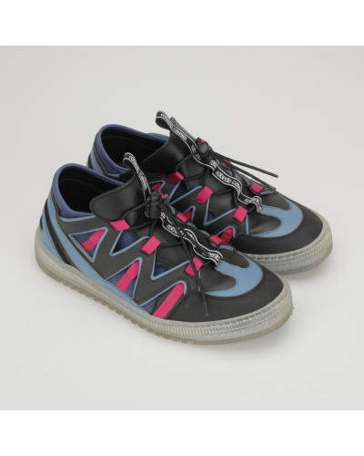 Roberto Cavalli Buty czarno niebieskie