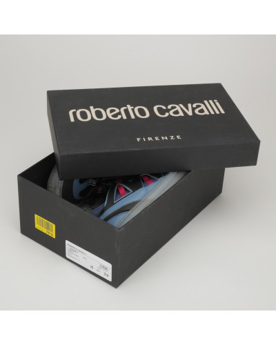 Roberto Cavalli Buty czarno niebieskie