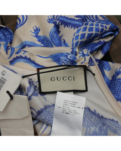 Gucci sukeinka niebieska we wzór
