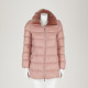 Moncler różowa z welurem
