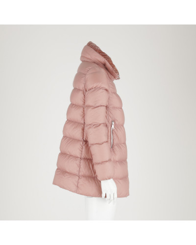 Moncler różowa z welurem