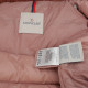 Moncler różowa z welurem
