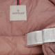 Moncler różowa z welurem