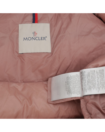 Moncler różowa z welurem