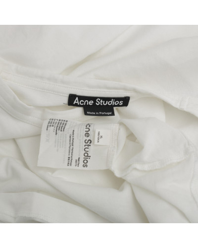Acne Ubranie biały t-shirt