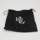 Ralph Lauren Pasek czarno srebrny