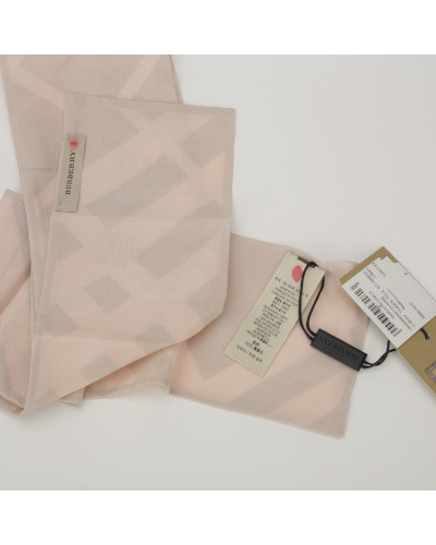 Burberry Szalik róż beż wąska