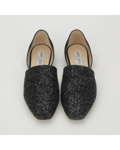 Jimmy Choo Loafers cekinowe czarne