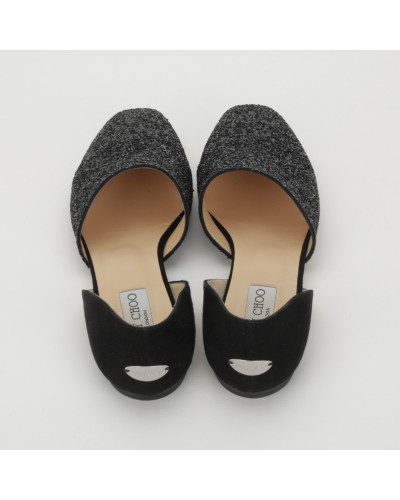Jimmy Choo Loafers cekinowe czarne