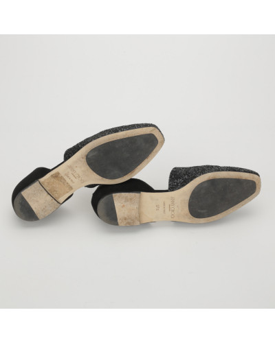 Jimmy Choo Loafers cekinowe czarne