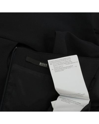 Hugo Boss Sukienka czarna sukienka z marszczeniami