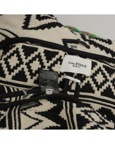 Isabel Marant Płaszcz  czarno biały