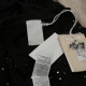 Pinko T-shirt czarno srebrne kamienie