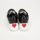Moschino Buty czarne z sercem