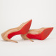 Christian Louboutin Buty beżowe szpilki z ćwiekami