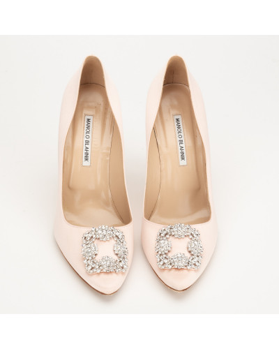 Manolo Blahnik  Szpilki pudrowy róż