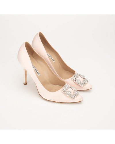 Manolo Blahnik  Szpilki pudrowy róż