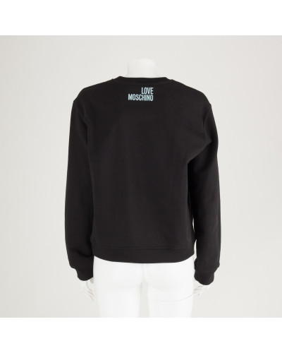 Moschino Bluza czarno błękitna