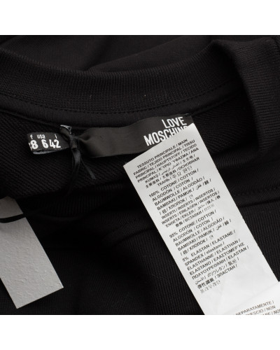 Moschino Bluza czarno błękitna