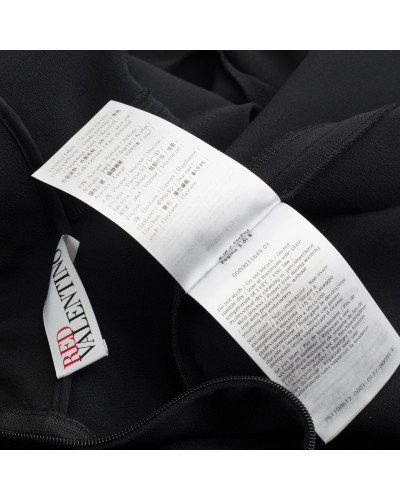 Red Valentino Sukienka czarna z kamieniami