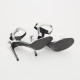 Karl Lagerfeld  Buty srebrne sandałki