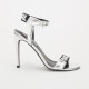 Karl Lagerfeld  Buty srebrne sandałki