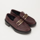 Louis Vuitton Mokasyny. bordo logo