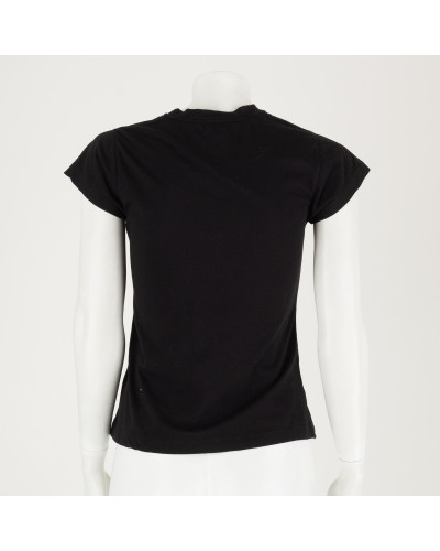 Ermanno Scervino T-shirt czarny z kamieniami