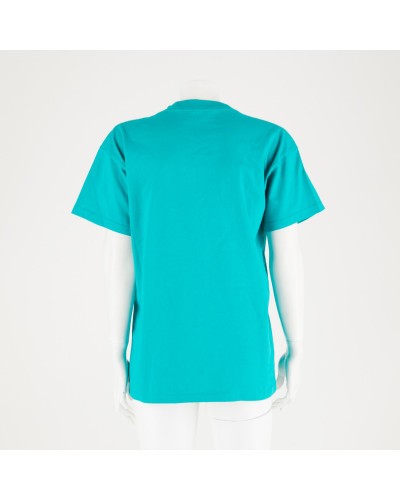 Balenciaga turkusowy T-shirt
