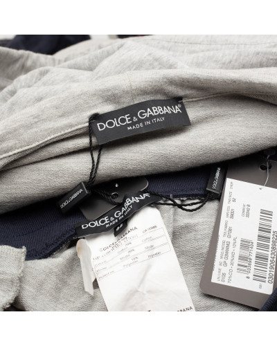 Dolce & Gabbana Dresy welur granat szary