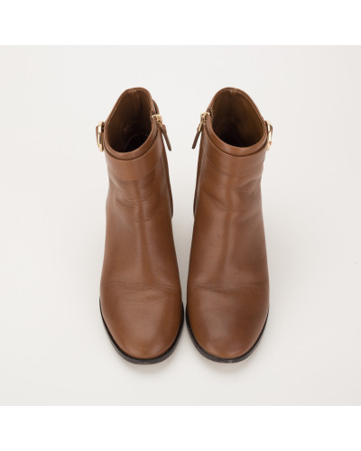 Tory Burch Botki brązowe