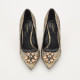 Dolce & Gabbana Buty szare żakardowe