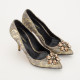 Dolce & Gabbana Buty szare żakardowe