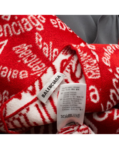 Balenciaga Bluzka czerwona z logo