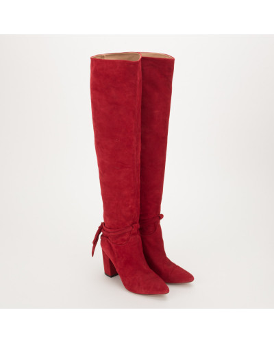 Aquazzura czerwone kozaki
