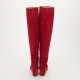 Aquazzura czerwone kozaki