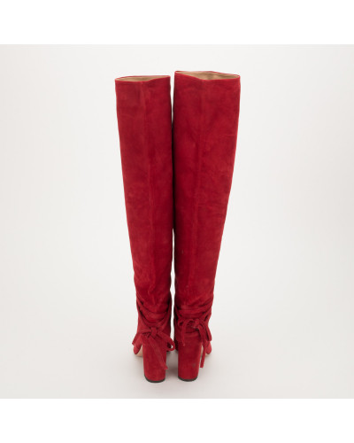 Aquazzura czerwone kozaki