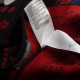 Alexander McQueen Sukienka czerwono czarna