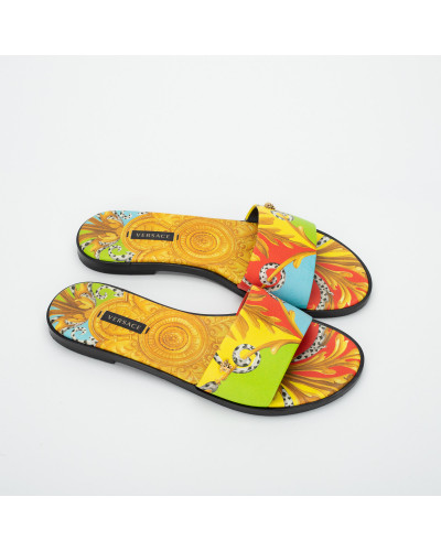 Versace kolorowe klapki