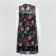 Red Valentino Sukienka czarna w kwiatki