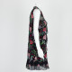Red Valentino Sukienka czarna w kwiatki