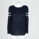 Pinko Bluza granatowa cekinowa
