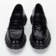 Alexander McQueen Buty na płaskim obcasie czarne