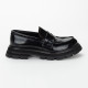 Alexander McQueen Buty na płaskim obcasie czarne