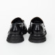 Alexander McQueen Buty na płaskim obcasie czarne