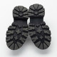 Alexander McQueen Buty na płaskim obcasie czarne