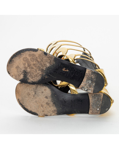 Giuseppe Zanotti złote sandały