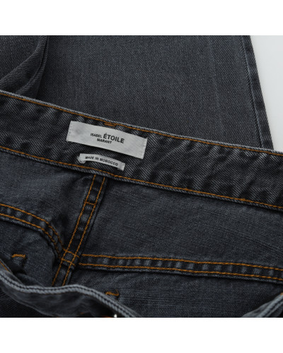 Isabel Marant Spodnie jeans grafitowe